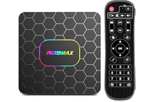 Android 14.0 TV Box 4K Android TV Box Quad Core Chip with Wi-Fi 6 2.4G/5G Wi-Fi & Bluetooth5.0 LAN Ethernet USB3.0 Smart Inte