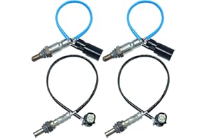ATBIZZLE Air Fuel Ratio O2 Oxygen Sensor 234-5038 234-4490 Upstream & Downstream Fit for Ford Escape Explorer Fusion F-150 Mustang Edge Flex Taurus, Lincoln MKS MKT MKZ MKX 2011 2012 2013 2014, 4Pcs