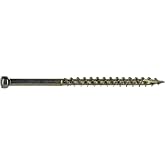 #8 x 2-1/2" Saberdrive Interior Trim Screws 1 LB, Approx. 139 Pieces, Durable Wood Screws, Serrated Thread for Secure Fastening, Avoid Cam Out