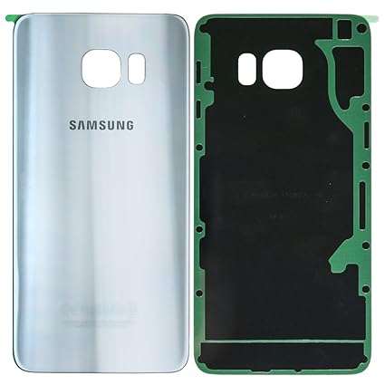 Original Samsung Akkudeckel silver / silber für Samsung G928F Galaxy S6 Edge PLUS (Akkufachdeckel, Batterieabdeckung, Rücksei
