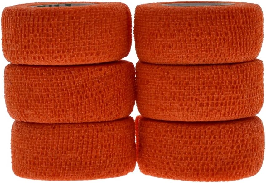 Andover Flexible Sports Tape Wrap (6 Pack), Orange, 1": Sports & Outdoors