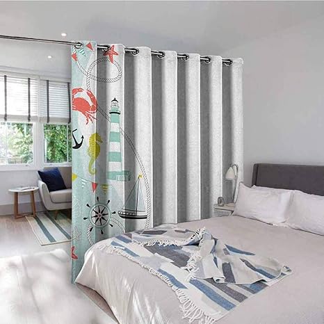 Amazon Com Nautical Outdoor Gromets Curtain For Patio Bedroom