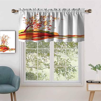 Cortina térmica aislada para decoración del hogar con barra de bolsillo