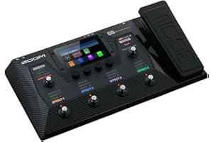 Zoom G6 Guitar Multi-Effects Processor with Expression Pedal, Touchscreen Interface, 100+ Built in Effects, Amp Modeling, IR’
