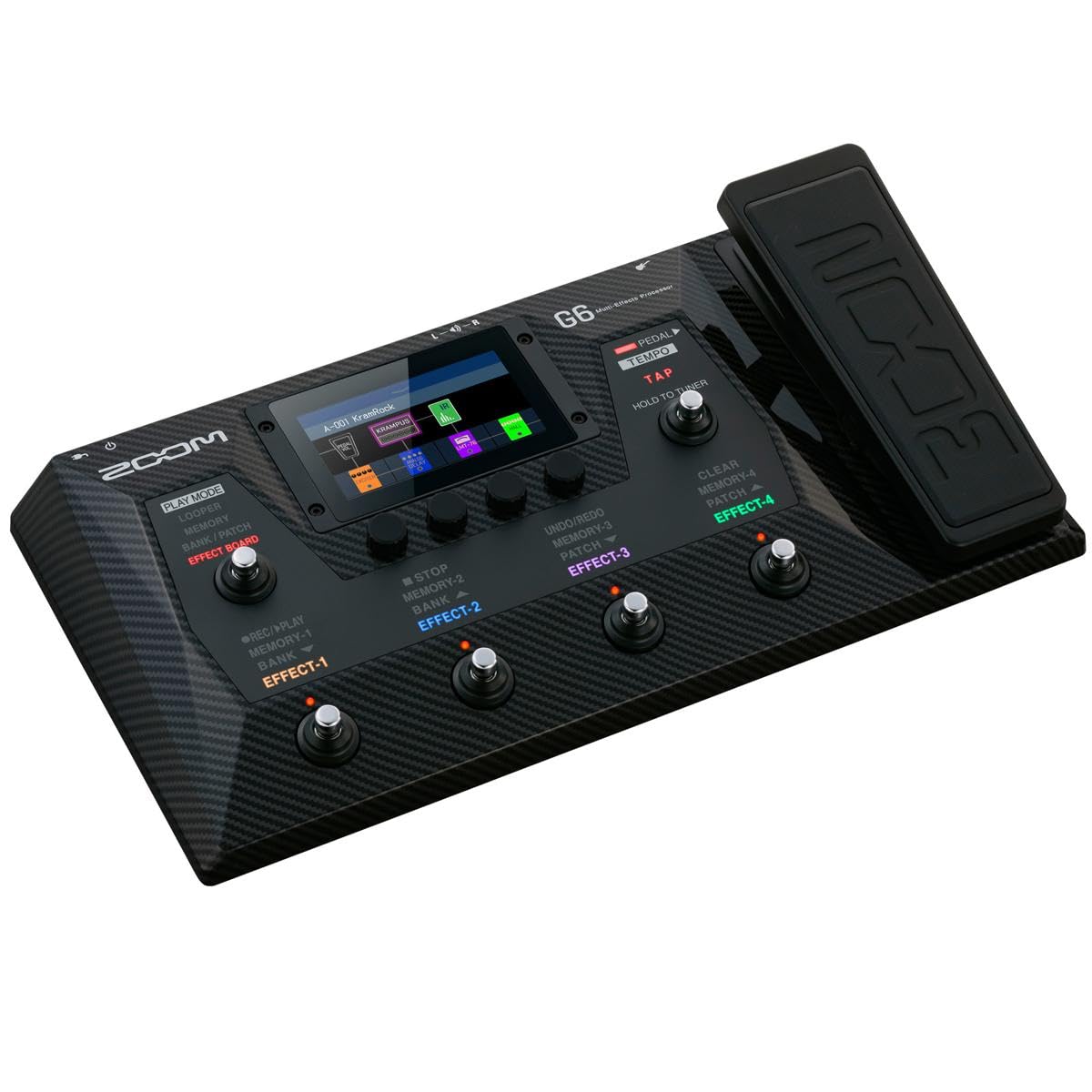 Zoom G6 Multi-Effects Processor with FP02M