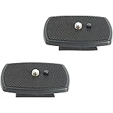 FEICHAO 2 Pack Quick Release Plate Camera Tripod Adapter Compatible with Amazon Basics 60" Tripod, VCT668 ST666 690 (1.69 * 1