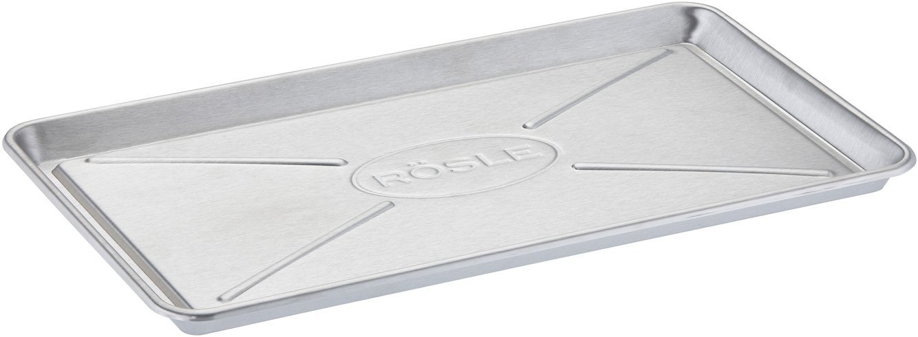 RÖSLE Barbecue Universal Bowl, Stainless Steel Bowl for marinating, Serving or as a drip Tray for Gas and Charcoal Grills, Stainless Steel 18/10, Dishwasher-Safe