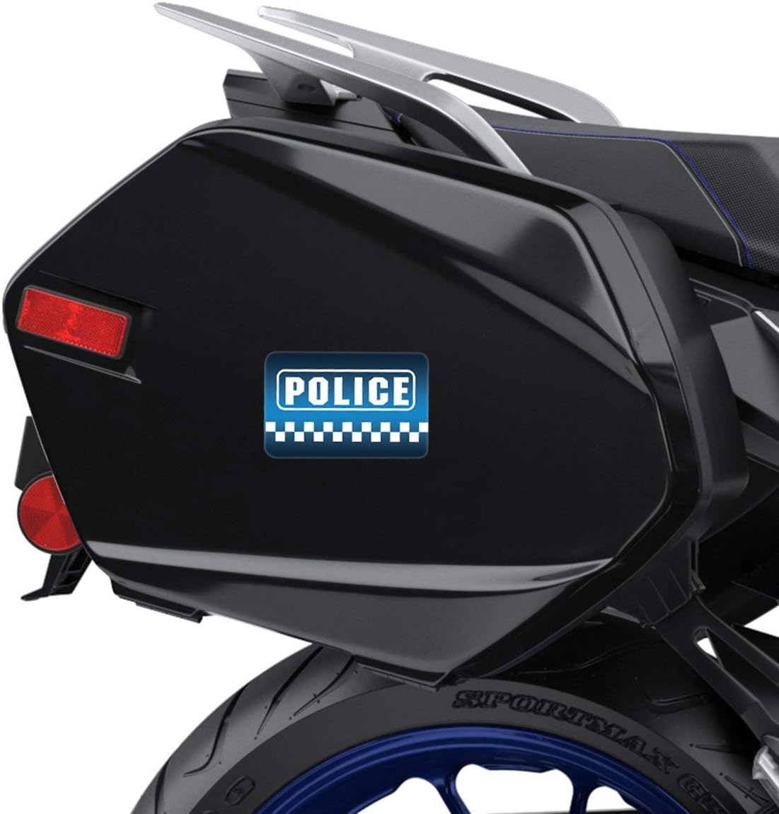 SkinoEu® 2 x Vinyl Self-Adhesive Decal Stickers Police Sign Label Car Door Window Auto Moto Motorcycle Helmet Bike Skate Truck Van Racing Tuning B 6 - Image 4