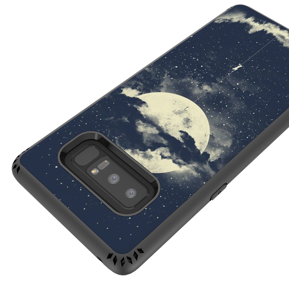 Galaxy Note 8 Case, MagicSky Shockproof Slim Corner Protection with Resilient Shock Absorption Rubber Protective Case Cover for Samsung Galaxy Note8 (2017) 6.3 Inch - Night Sky