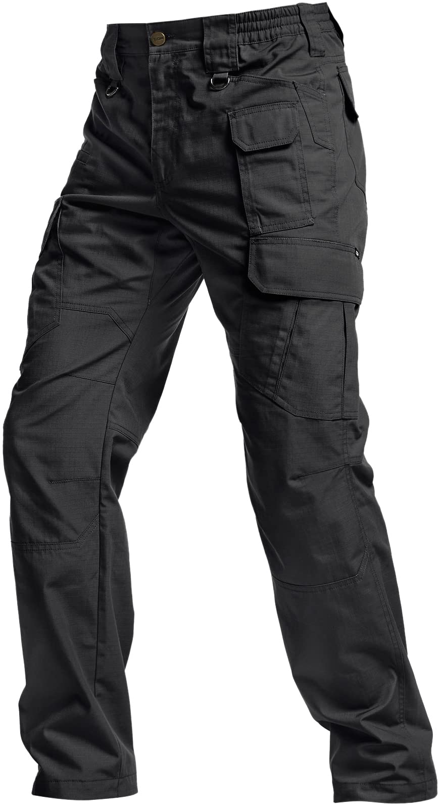 CQR Men's Tactical Pants, Water Resistant Ripstop Cargo Pants, Lightweight EDC Work Hiking Pants, Outdoor Apparel