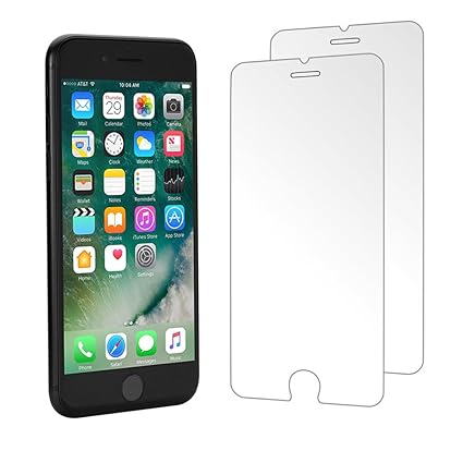iPhone 8 Plus / iPhone 7 Plus Screen Protector, Foho [2-Pack] Premium Tempered Glass Screen Protector for Apple iPhone 8 Plus / 7 Plus [5.5 inch] - 3D Touch Compatible