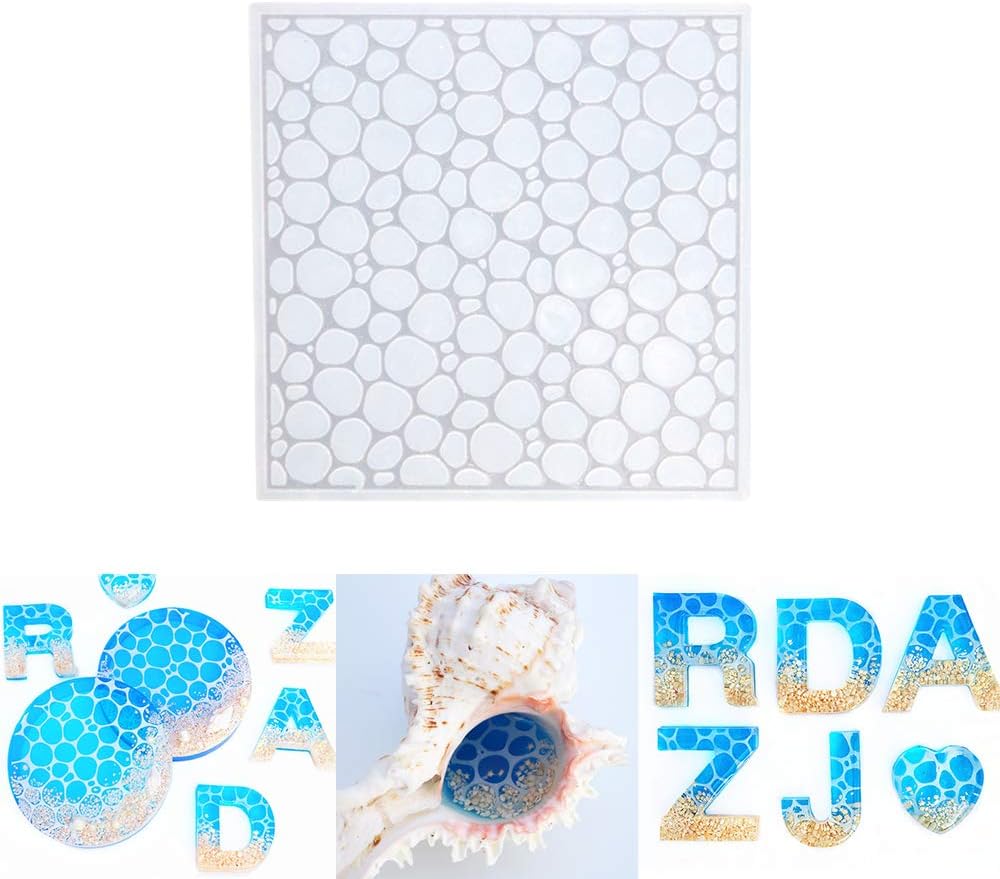 Mulukaya Mini Water Ripple Resin Casting Silicone Mold Jewelry Making Tool for DIY Craft Keychain Necklace Earrings Project