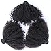 Mongolian Afro Kinky Curly Bundles Human Hair Bundles 18 20 22 Inch 4B 4C Afro Kinky Bulk Human Hair Virgin Hair Weave Bundles for Black Women Human Hair Weft Natural Black Color
