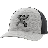 HOOEY Ash Flexfit Fitted Hat &ndash; Mid Profile 6-Panel Stretch Fit Everyday Casual Comfort Fitted Cap for Men and Women