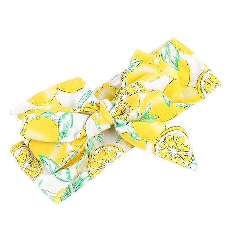 Bismarckbeer Kids Baby Girls Bow Turban Headbands Hairbands Fruit