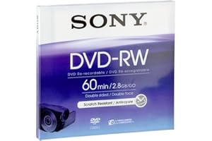 Sony DMW60DSR2H 8cm Double-Sided DVD-RW with Hangtab, Single