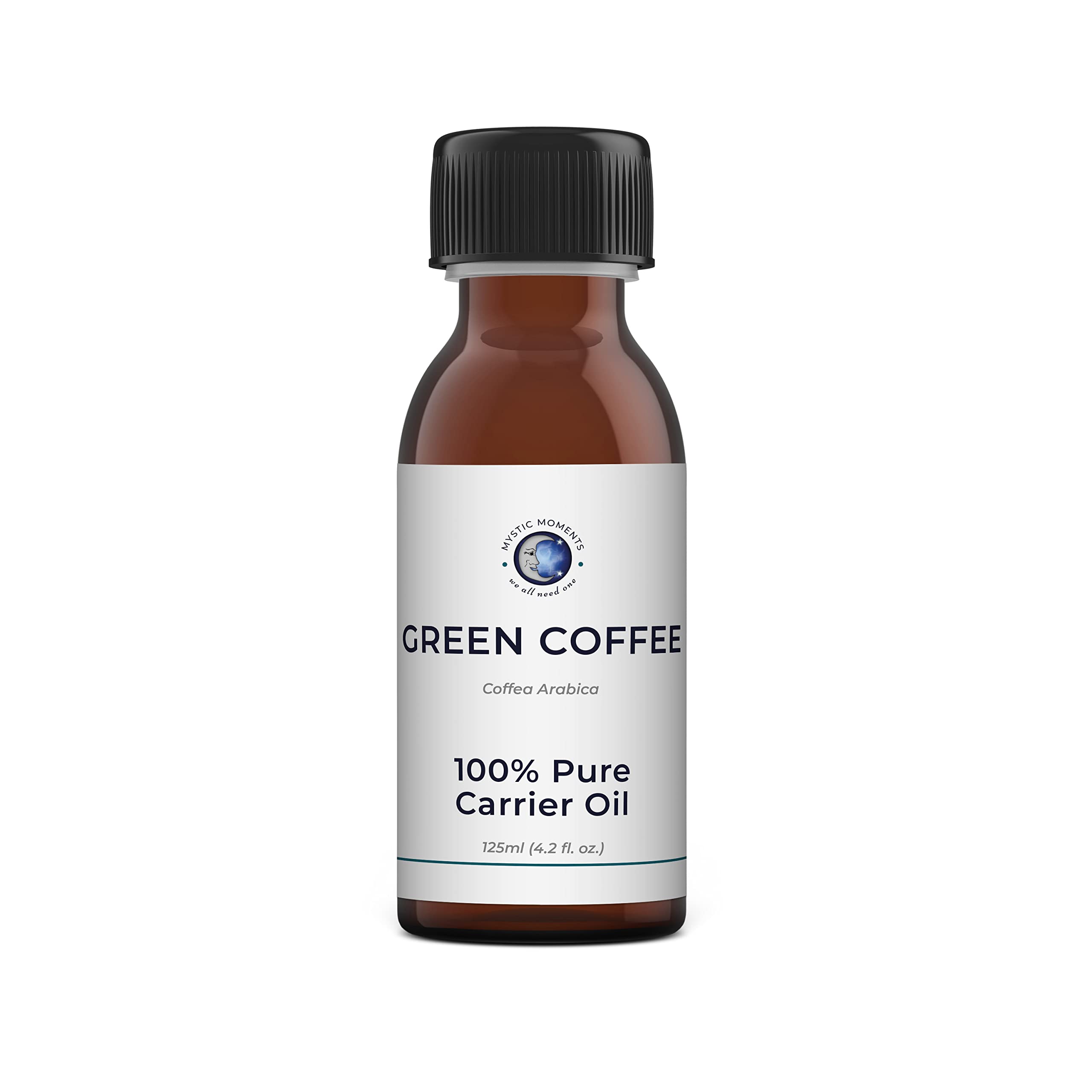 Mystic Moments| Green Coffee Carrier Oil 125ml | Coffea Arabica Seed Oil | Revitalising Moisturising Treatment for Skincare & Haircare | Natural Carrier for Aromatherapy & Cosmetic Formulations