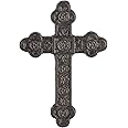 Retrome 8.5" H Cast Iron Wall Cross Home Decor, Green……
