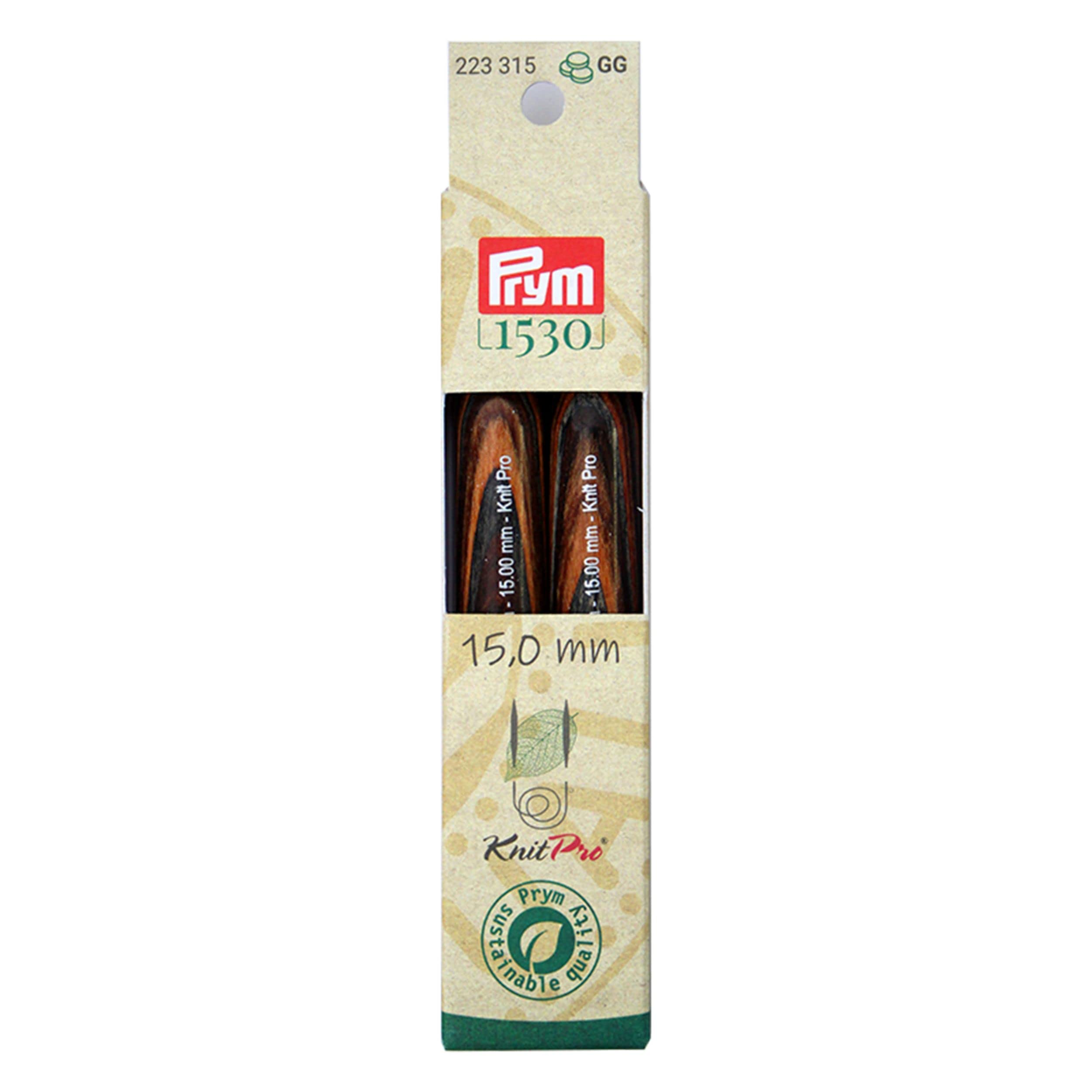 Prym 223335/2 x 13 x 1 cm Brown Wood Knitting Needle Tip
