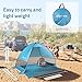 Glymnis Pop Up Beach Tent Sun Shelter Beach Shade Tent with Portable Sun Shade UPF 50 for Outdoor Activities Beach Traveling Blue