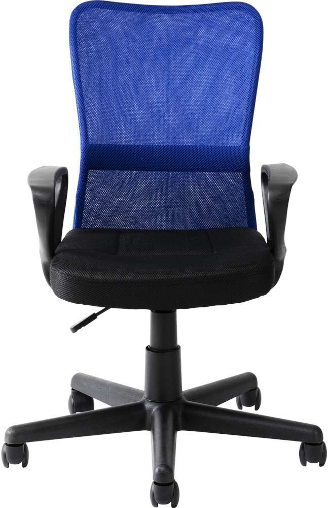 Amazon.co.jp： アイリスプラザ オフィスチェア 肘つき メッシュ 通気性抜群 クッション性 腰サポートバー 無段階昇降 360度