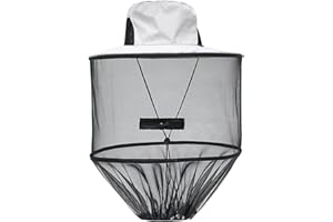 360 Degree Solar Protection Sun Hat Outdoor Anti-Mosquito Head Net Mask with Mesh Face for Mosquito Neck Cover Men Women Beek