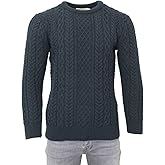 Aran Crafts Aran Crew Neck Sweater (100% Wool)