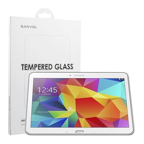 Samsung Tab 4 10.1 Panzerfolie, Ganvol Panzerglas Samsung Galaxy Tab 4 10.1 Zoll SM T530 T531 T535 Blickschutzfolie Hartglas 