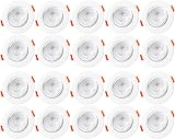 Vlio 5W Ultra Slim LED Downlights 460lm 6000K IP44 24mm Recessed 20 Pack view 1