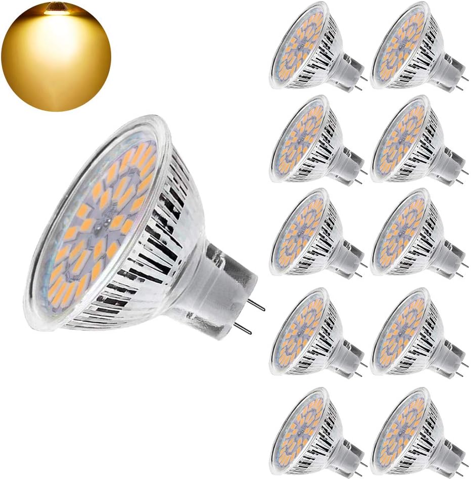 EACLL GU5.3 LED Birnen 6,5W 2700K - 6er Pack MR16 Strahler Warmweiß