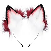 HAOAN Handmade Cat Fox Fur Ears Hairhoop Headwear Anime Party Halloween Costume Headband Hairband