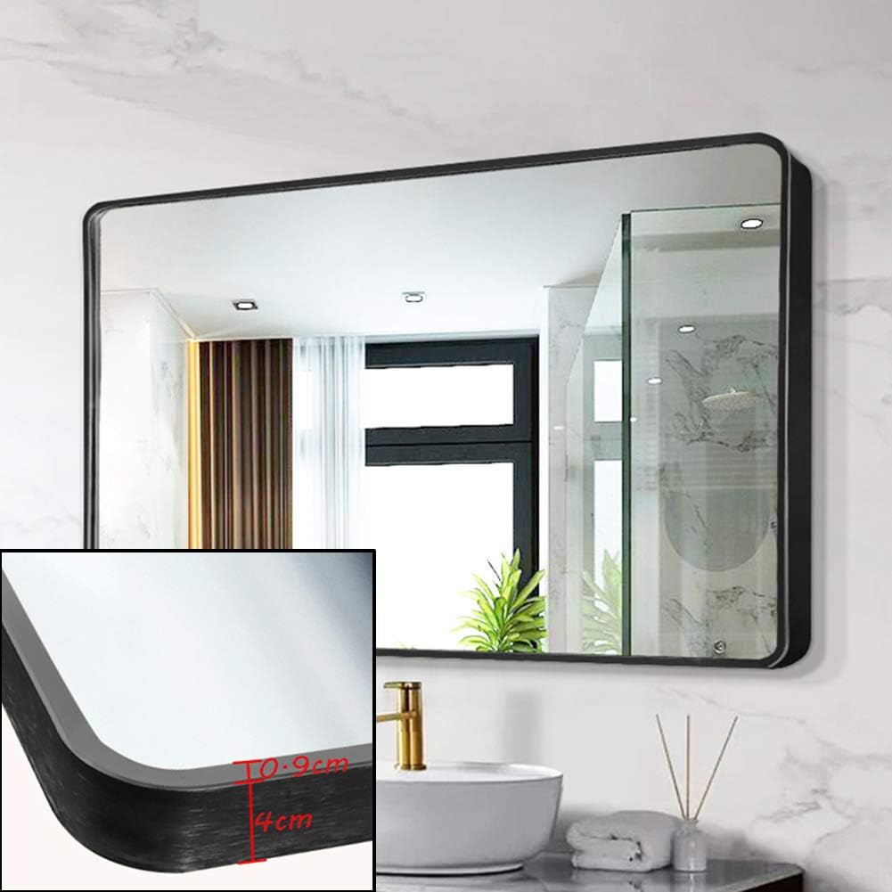 Grand Miroir de Salle de Bain, Miroir Mural rectangulaire,Miroir