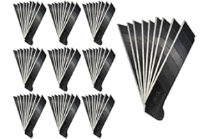 100-Pack 25mm Exacto Blades Snap Off Black Blades Utility Knife Blades Exacto Knife Blades, Construction Blade for Box Cutter