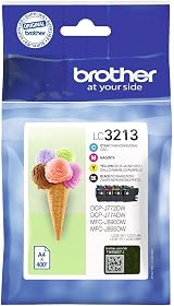 Brother LC-3213 Black Cyan Magenta Yellow Inkjet Cartridge Multi-Pack view 1