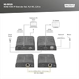 DIGITUS DS-55529 HDMI KVM Extender Splitter 1080p 60Hz 120m LAN IP Enabled Set view 4