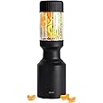 The Beast Mini Blender | Mini Countertop Kitchen Blender | Blend Smoothies and Shakes, Dressings, Sauces, Dips | Straw Cap and Straws Included | 600W (Carbon Black)