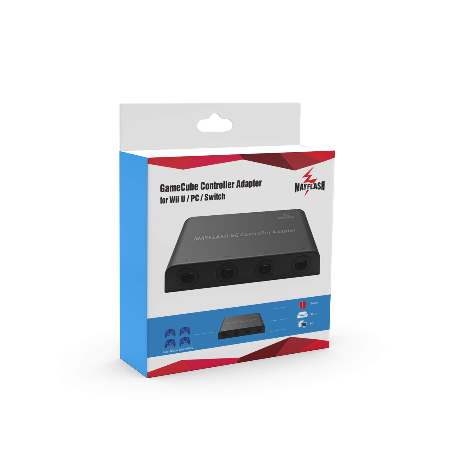 Gamecube Controller Adapter Fur Nintendo Wii U Und Pc Usb Mit 4 Slots Amazon De Games
