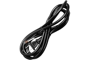 LANKSTET 8FT 16/2 Power Cord Replacement for Drills, Sanders, Chop Saws, Grinders, Vacuums, Miter Saws, Appliances, Motors etc Power Tools Black