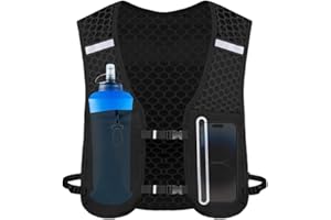 Running Backpack for Men | Running Water Vest Hydration Pack Backpack - Phone Pouch Bottle Holder Lightweight Pack for Campin