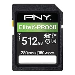 PNY 512GB EliteX-PRO60 UHS-II SDXC Memory Card