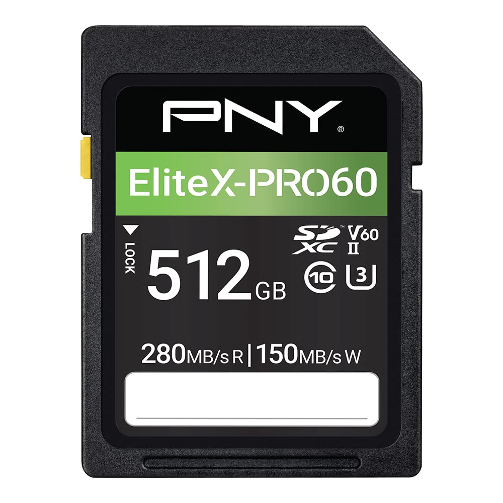 PNY 512GB EliteX-PRO60 UHS-II SDXC Memory Card