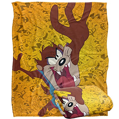 SPACE JAM 2 Taz Jumping Officially Licensed Silky Touch Super Soft Throw Blanket 152 x 127 cm