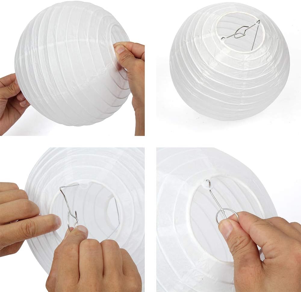 Noel cm Fete Maison Anniversaire Dazone 10pcs Lanterne Chinoise Blanche En Papier Avec Led Boule Chinoise Pour Decoration De Mariage Ameublement Et Decoration Cuisine Maison Cmfantillas Org