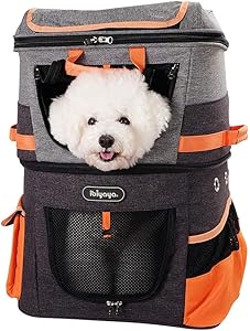 Double Compartment Pet Carrier Travel Backpack