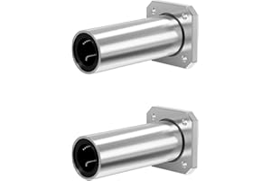 Skweawert 2PCS LMK10LUU Square Flange Linear Ball Bearings, 10mm Bore Dia, 19mm OD, 55mm Length with Double Side Rubber Seal for CNC,3D Printer