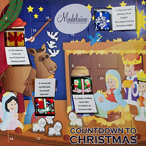 Madelaine Chocolate Christmas Pageant 2019 Christmas Countdown Advent Calendar with 24 Premium Milk Chocolates (8oz - 226g)