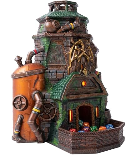Torre De Dados 3D De Tiamat – Reina De Los Dragones Malvados, Perfecta Para Dungeons & Dragons Y Juegos De Rol De Mesa