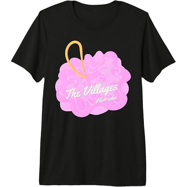 searoomlynn PALM VILLAGES SOUVENIR Tシャツ Amazon.com: The Villages Florida Loofah Code Pink Pouf Souvenir