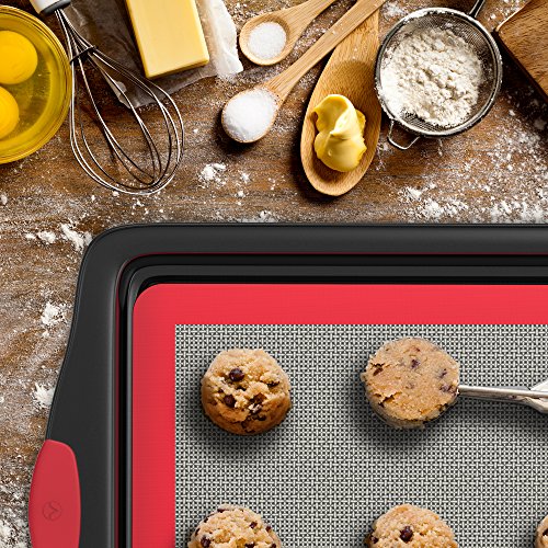 Vremi 3 Piece Nonstick Baking Sheets Set Professional Non Stick Oven