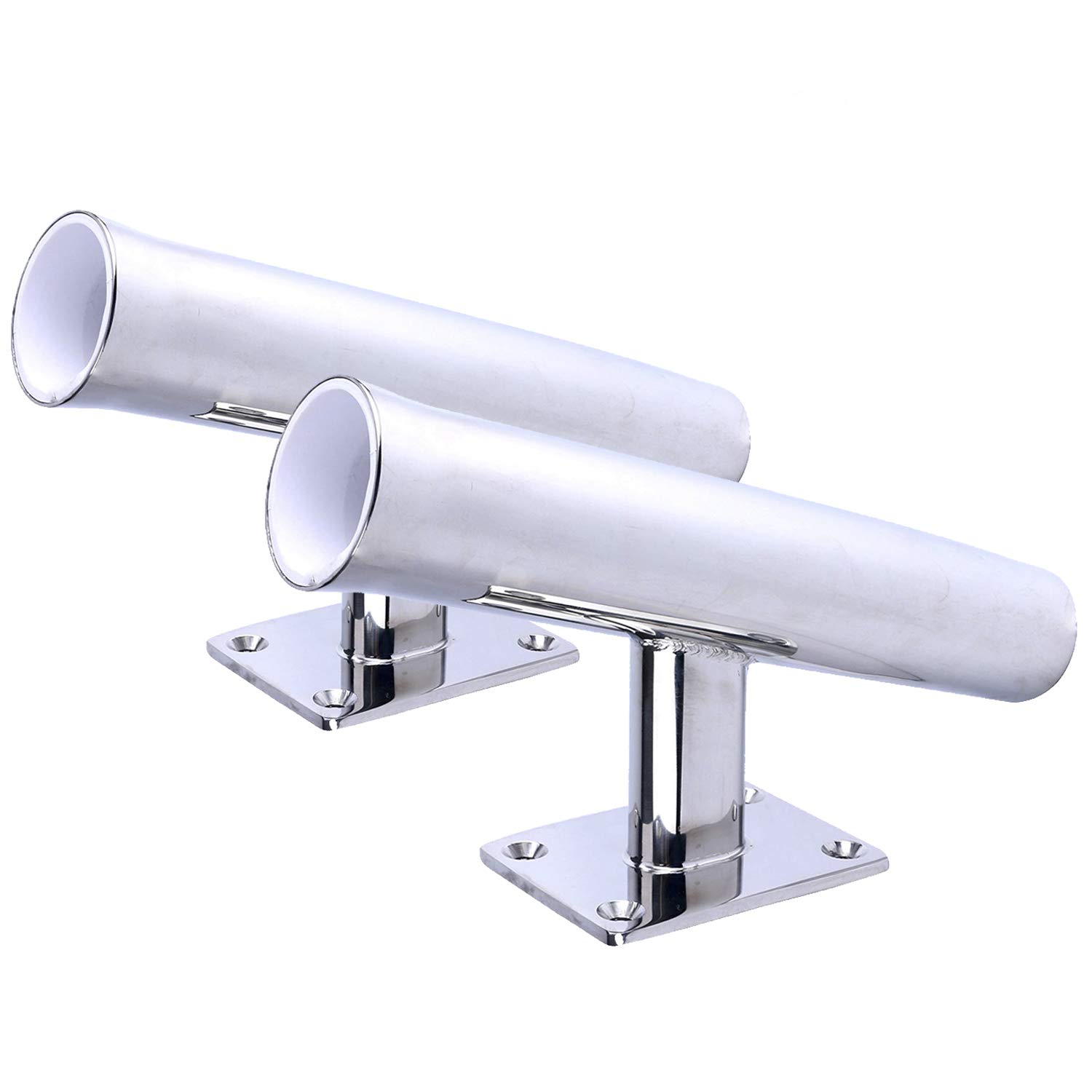 Photo 1 of Amarine Made 2 Pack of Tournament Style Stainless Steel Wall Mounted Rod Holder,Transom Mounted (20 Degree)